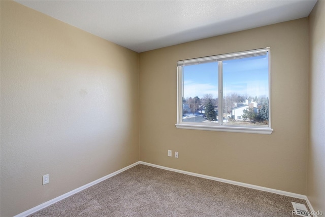 view of carpeted empty room