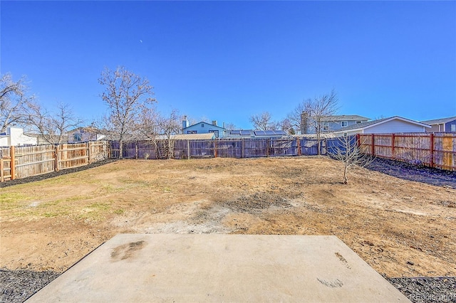 view of yard featuring a patio