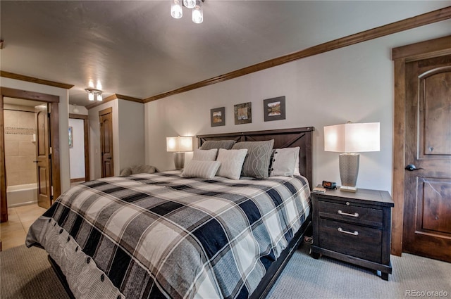107 Ski Watch Rd Unit 32, Breckenridge, CO 80424 - bedroom featuring crown molding and light colored carpet