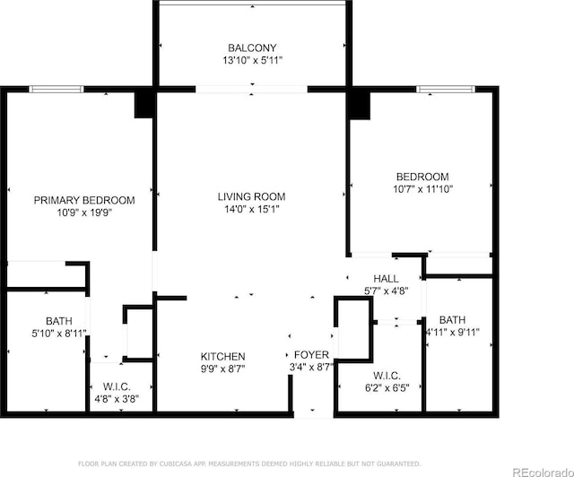 1301 Speer Blvd Unit 702, Denver, CO 80204 - home floor plan