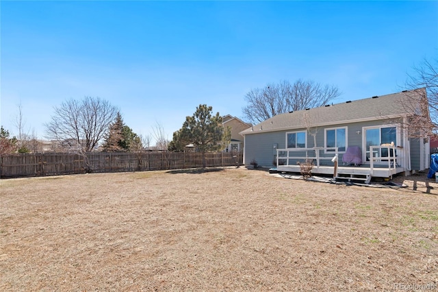 exterior space with a deck