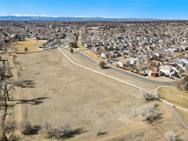 view of aerial view