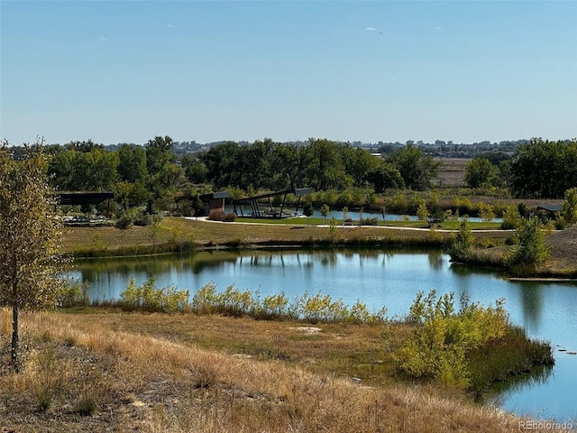 view of water feature