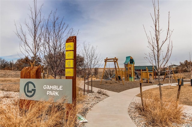 view of community playground