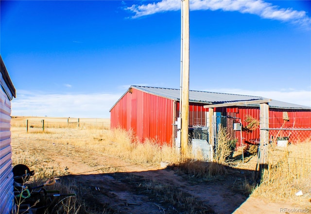 exterior space featuring an outdoor structure