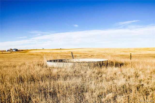 view of yard featuring a rural view