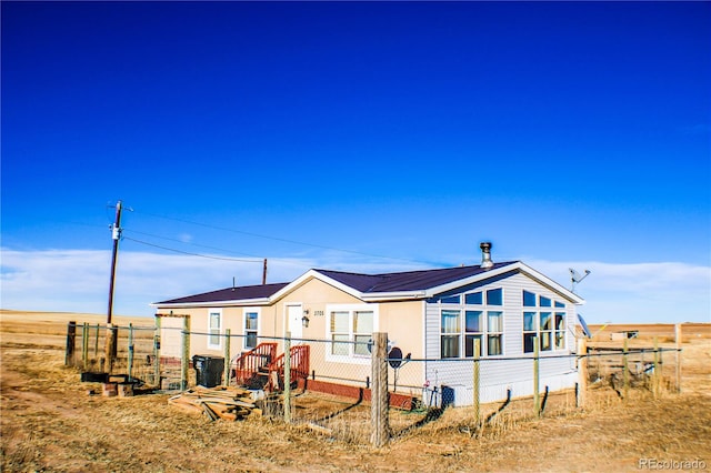 view of rear view of property