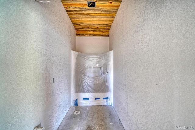 1341 County Road 327, Westcliffe, CO 81252 - detailed view of a textured wall and concrete floors