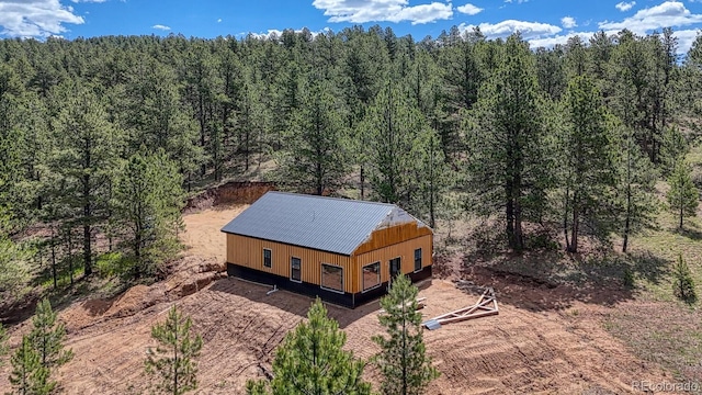 1341 County Road 327, Westcliffe, CO 81252 - view from above of property featuring a heavily wooded area