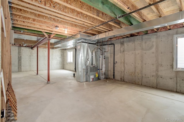 21968 E Princeton Dr, Aurora, CO 80018 - basement with water heater and heating unit