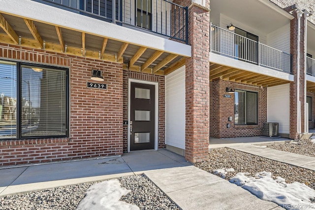 entrance to property with cooling unit