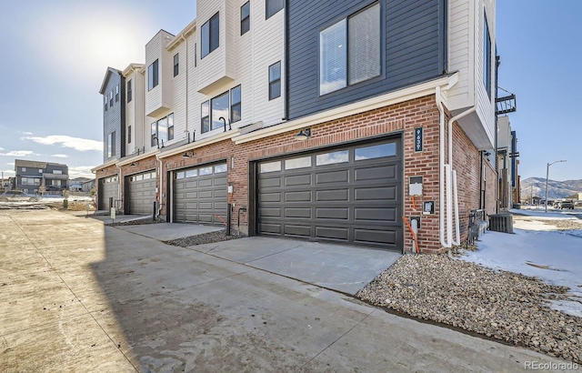 garage with cooling unit