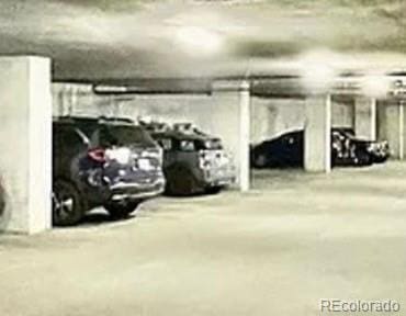 view of parking garage