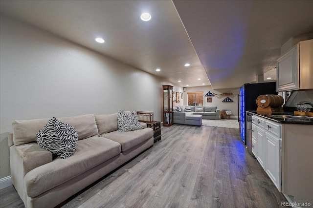 10701 Flagler Dr, Parker, CO 80134 - living room with wood finished floors and recessed lighting