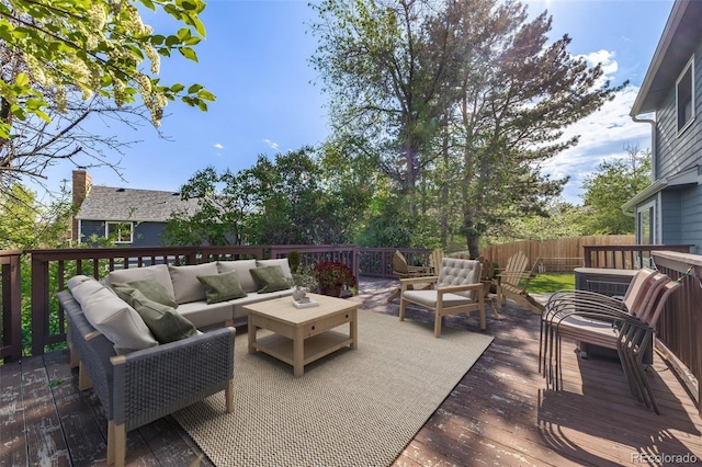 9926 W Nova Pl, Littleton, CO 80127 - deck featuring an outdoor hangout area