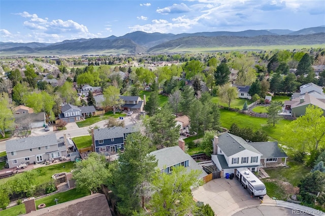 9926 W Nova Pl, Littleton, CO 80127 - aerial view of residential area with a mountain backdrop