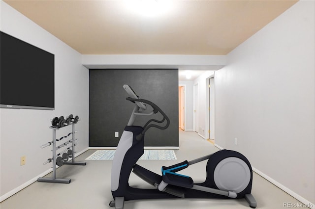 view of workout room