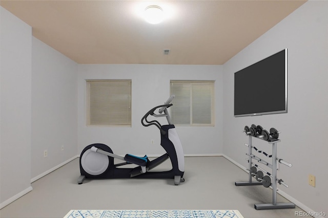 view of workout room