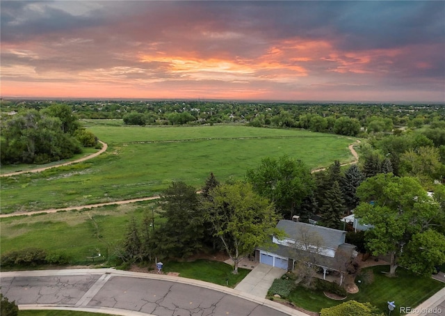 9765 W 77th Dr, Arvada, CO 80005 - aerial view at dusk of a view of rural / pastoral area