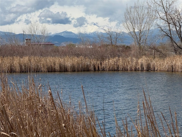 10676 Forester Pl, Longmont, CO 80504 - water view featuring a mountainous background