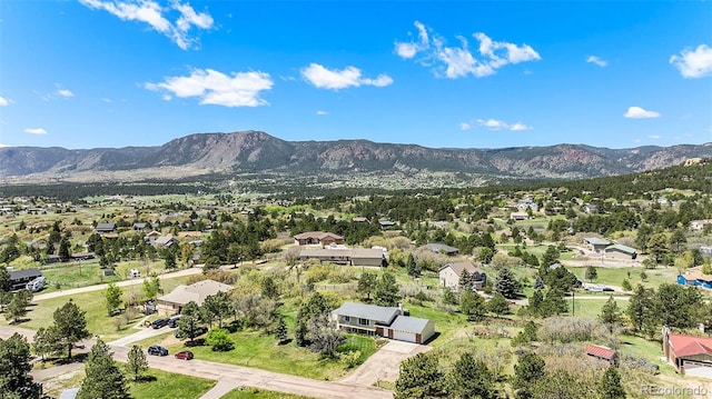 19260 Spring Valley Rd, Monument, CO 80132 - aerial view of residential area featuring a mountain backdrop