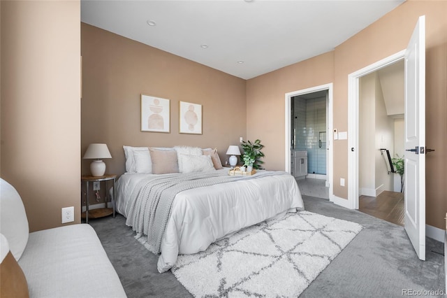 1305 Osceola St, Denver, CO 80204 - bedroom with carpet, baseboards, and ensuite bath
