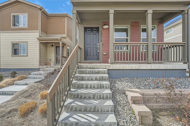 12770 Tamarac St, Thornton, CO 80602 - view of front of house with a porch