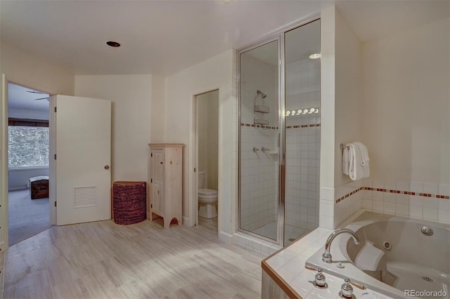 965 Four Oclock Rd, Breckenridge, CO 80424 - bathroom with a tub with jets and a shower stall