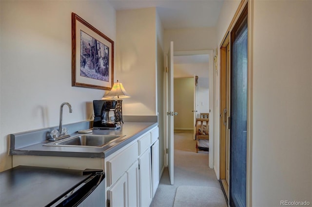 965 Four Oclock Rd, Breckenridge, CO 80424 - hall with a sink and light carpet