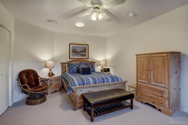 965 Four Oclock Rd, Breckenridge, CO 80424 - bedroom featuring light colored carpet and ceiling fan