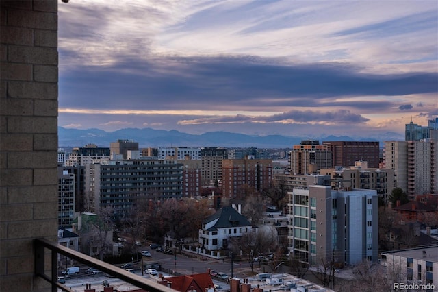 view of city with a mountain view