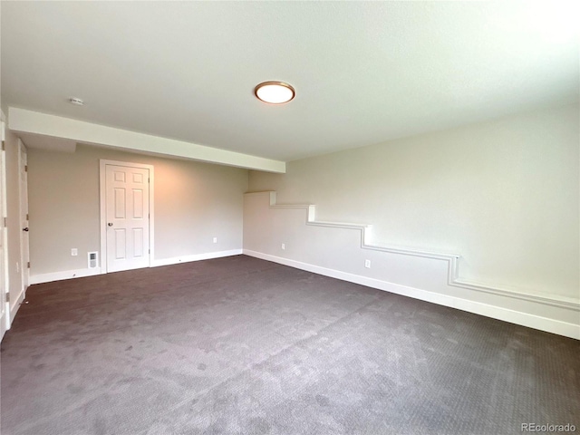 view of carpeted empty room