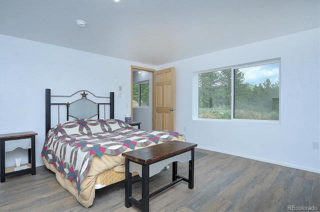 18340 S Lake Rd, Buena Vista, CO 81211 - bedroom with wood finished floors and baseboards