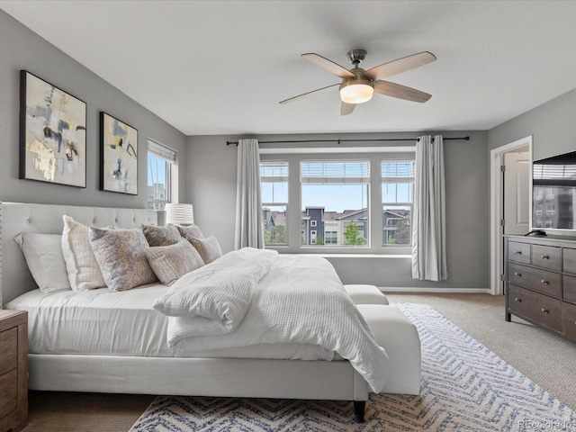 5716 Boston Ct, Denver, CO 80238 - bedroom featuring carpet floors, baseboards, and ceiling fan