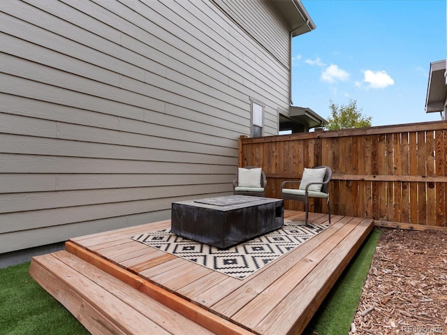 5716 Boston Ct, Denver, CO 80238 - view of wooden deck