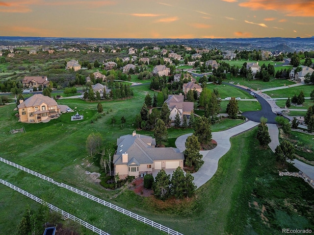 view of property location with nearby suburban area