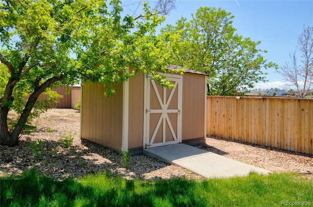 9688 Chesapeake St, Highlands Ranch, CO 80126 - view of shed featuring a fenced backyard