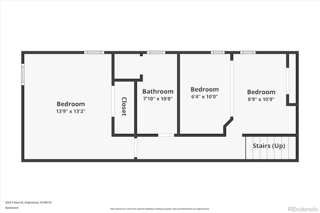 3225 S Race St, Englewood, CO 80113 - view of floor plan / room layout