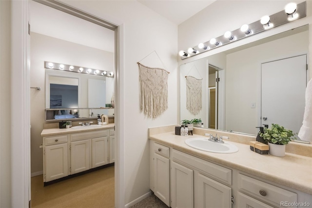 bathroom with vanity