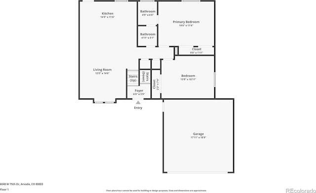 6040 W 75th Dr, Arvada, CO 80003 - view of floor plan / room layout