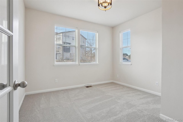 view of carpeted empty room