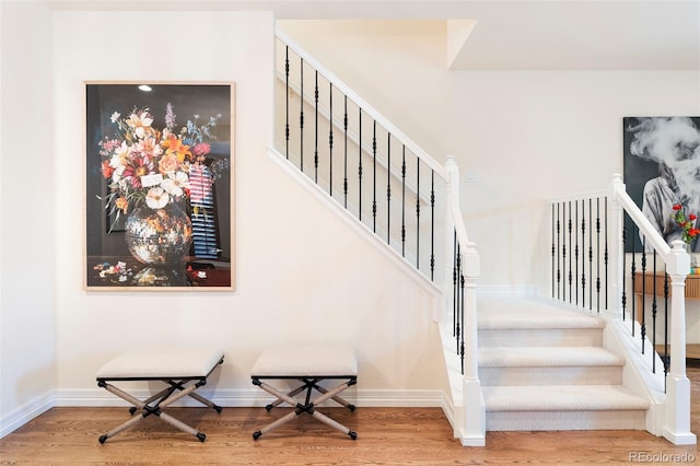 538 Cook St, Denver, CO 80206 - stairway with wood finished floors