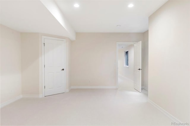 538 Cook St, Denver, CO 80206 - unfurnished room with recessed lighting and baseboards