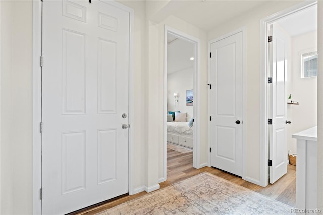 21 N Edge Cliff St, Castle Rock, CO 80104 - foyer entrance featuring light wood-style floors and baseboards
