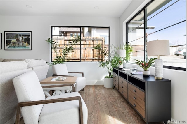 interior space featuring hardwood / wood-style floors