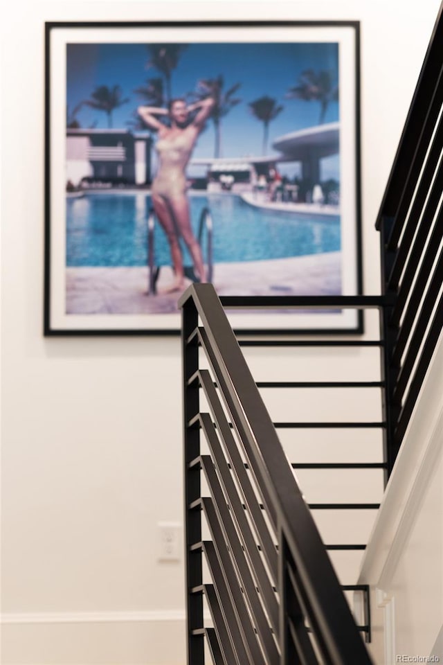 view of stairs
