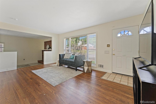920 Emerson Cir, Northglenn, CO 80233 - foyer entrance with wood finished floors and baseboards