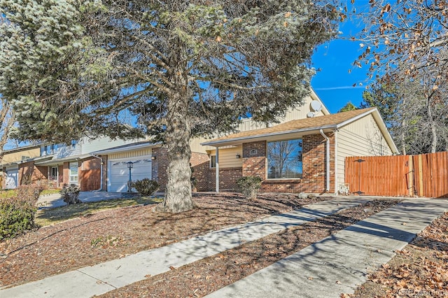 single story home featuring a garage