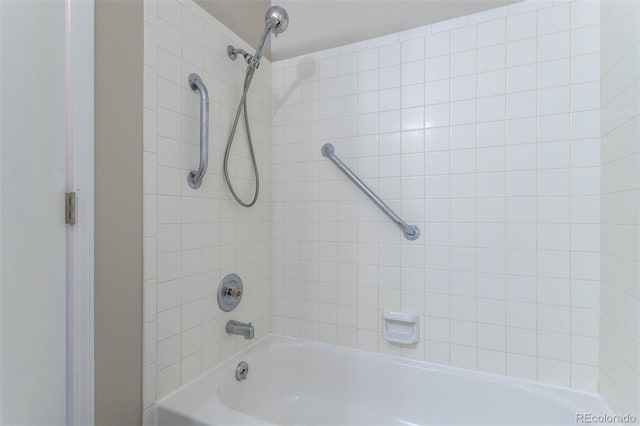 full bathroom with tub / shower combination