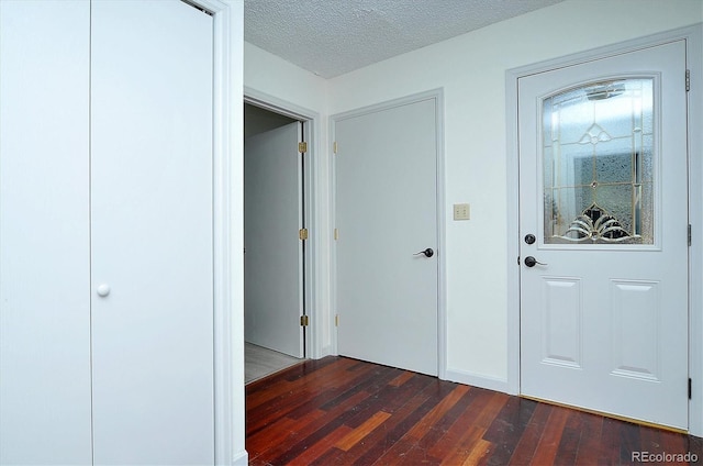 30600 County Road 371, Buena Vista, CO 81211 - entryway with dark wood-style floors and a textured ceiling